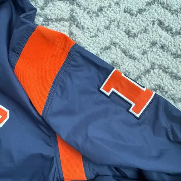 Vtg Russell Athletics University of Illinois Fighting Illini Hooded Windbreaker - Picture 5 of 12
